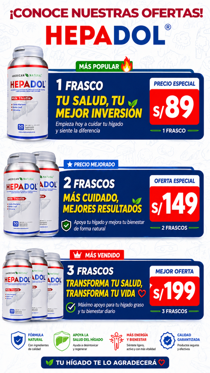 ¿Hígado graso? Empieza a limpiarlo desde hoy y siente el cambio en tu cuerpo ( CON REGISTRO SANITARIO)