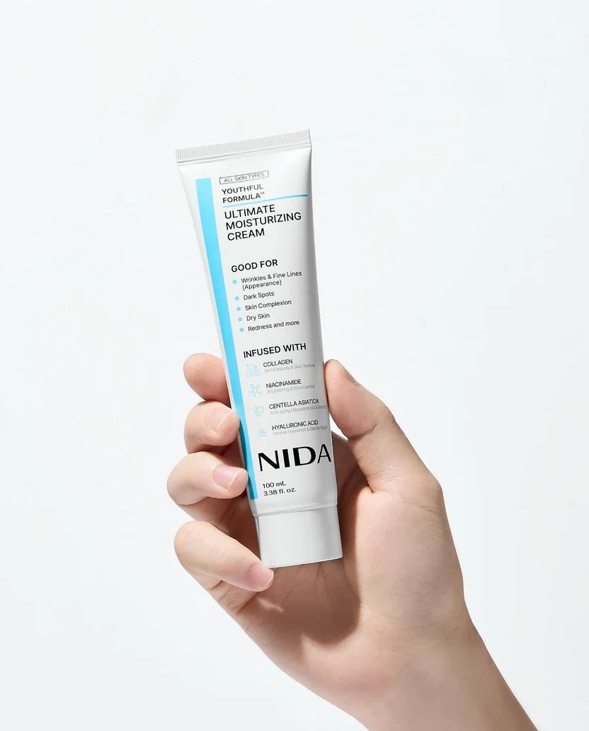 Crema Hidratante Ultimate NIDA – Colágeno, Niacinamida y Centella Asiática