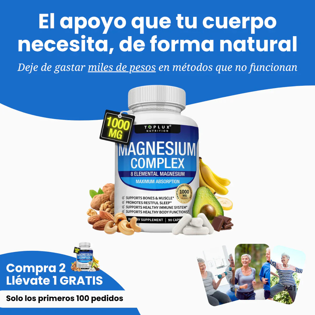 Magnesio 8 en 1: La Fórmula Más Completa Para Tu Energía y Bienestar