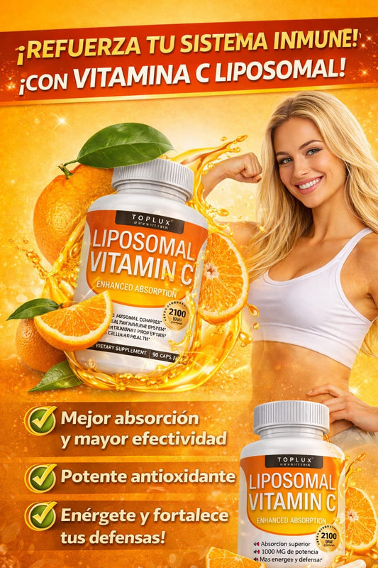 Vitamina C Liposomal 2100mg – Absorción Máxima(2026)